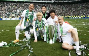 Is the Japanese national coach toying with Celtic players at this point?